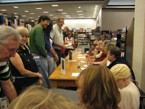 We had steady business at the signing table.