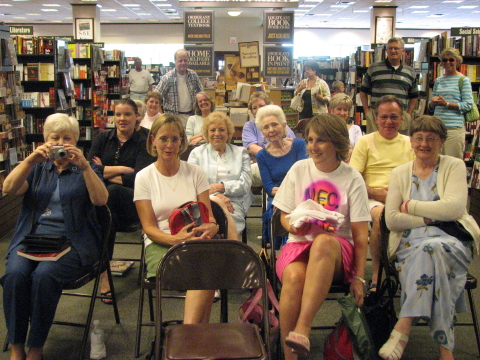 From the front of the crowd...